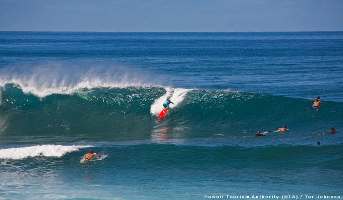 Surfer Takes Off