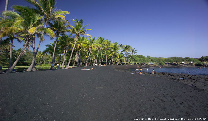 Punaluu Black Sand Beach